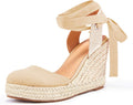 FISACE Womens Espadrille Heel Platform Wedge Sandals - Sleek Summer