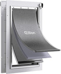Large Dog Door for Exterior Door with Metal Closing Panel