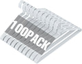 Wire Metal Clothes Hangers Bulk 100 Pack - Space Saving White