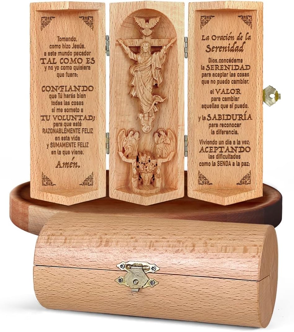 Christian Decor Wooden Statue of Jesus for Home and Faith