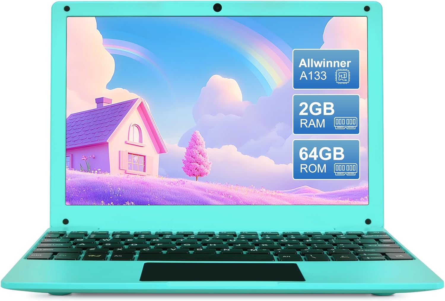 Mini 10.1 inch Android 12 Laptop Computer for Learning & Fun