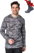 Merino Wool Base Layer Mens Long Sleeve - Year-Round Thermal Fit