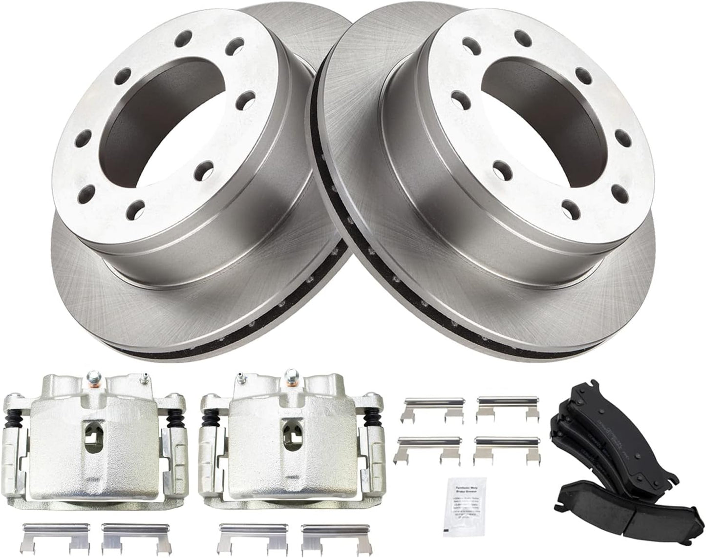 TRQ Rear Brake Pad & Rotor Kit for Chevrolet Avalanche 2500