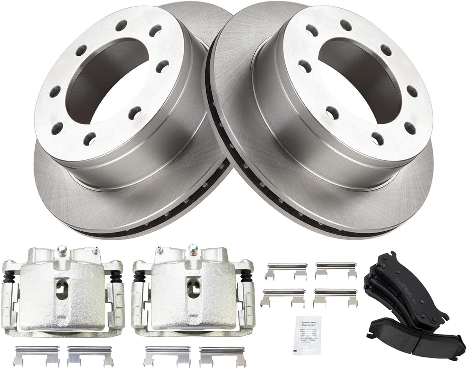 TRQ Rear Brake Pad & Rotor Kit for Chevrolet Avalanche 2500