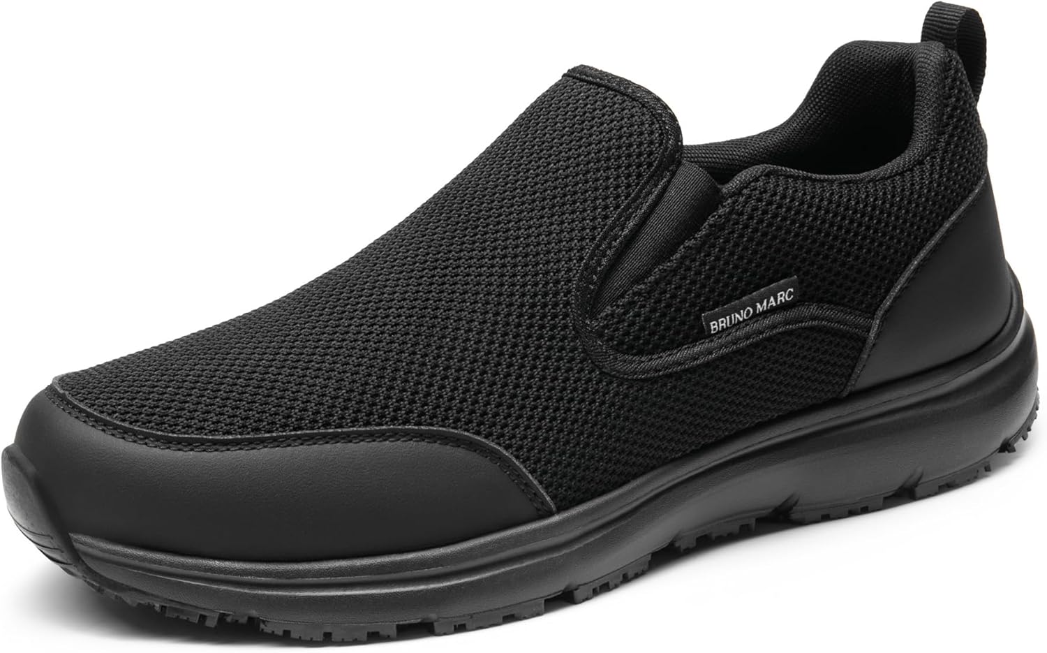 Bruno Marc Men's Work Shoes: Non Slip, Lightweight Loafers