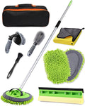 62 in Car Wash Brush Kit with Long Handle - Reach High Roofs Easily