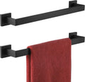 16-Inch Single Towel Bar Matte Black - Sturdy SUS304 Wall Rack