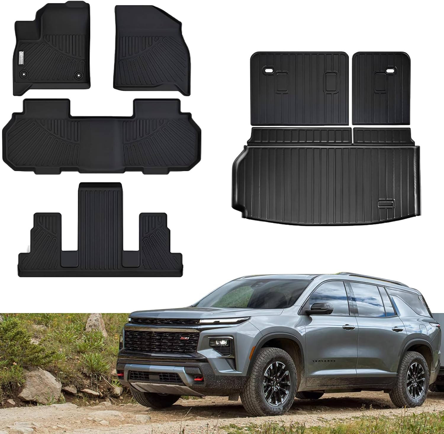 Custom Fit Floor Mats for Chevrolet Traverse & Buick Enclave
