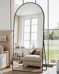 Full Length Mirror 71in x 26in Arched Style - Freestanding & Hanging