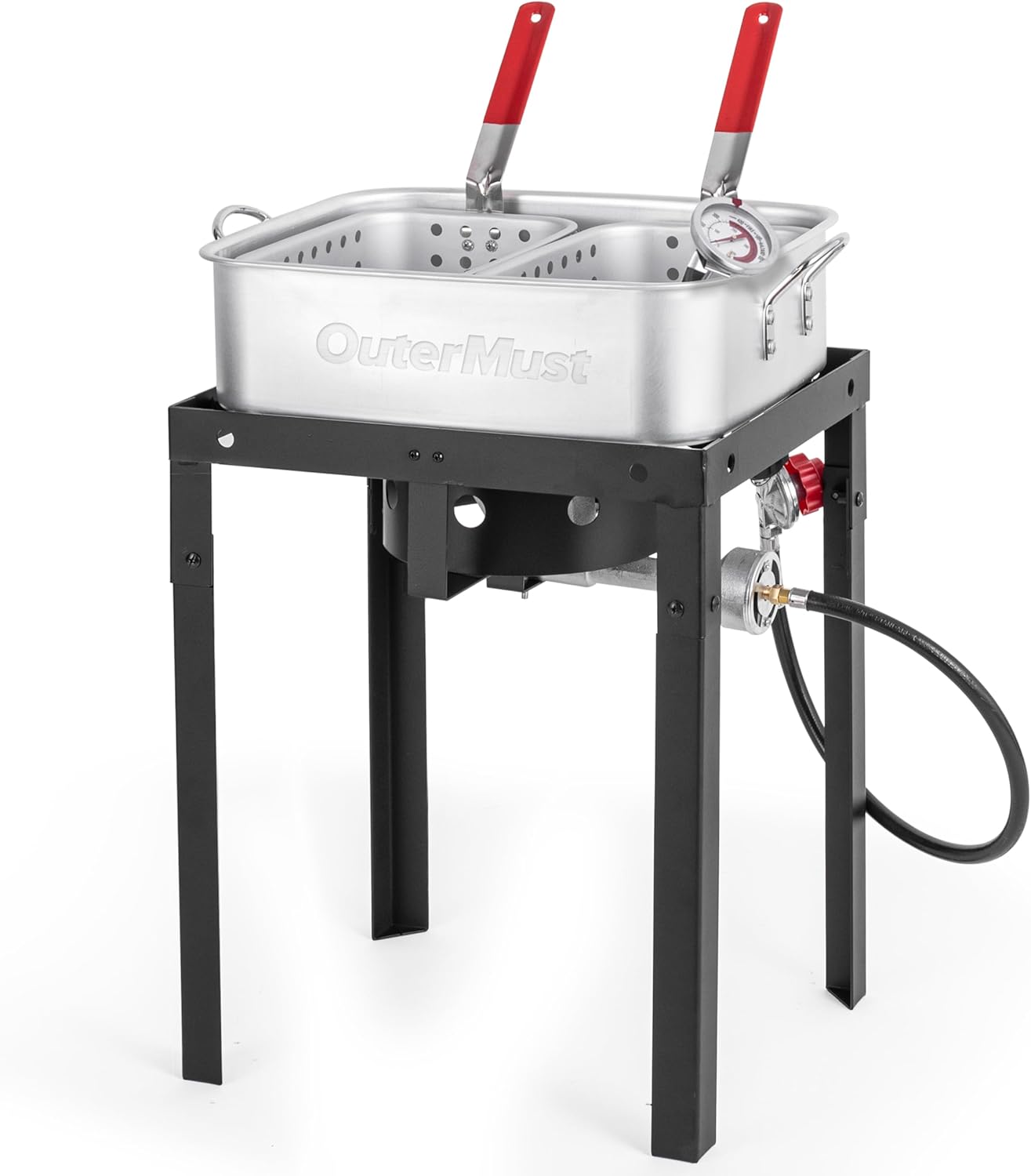 58,000 BTU Outdoor Fryer with 18 Qt Deep Fryer Pot and Baskets