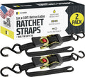 DC Cargo Mall Auto Retractable Ratchet Straps 2-Pack - Fast Secure Tie