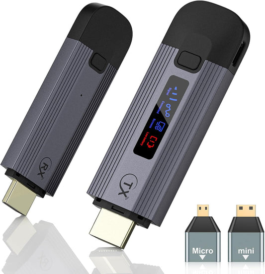 XINQILIN 4K Wireless HDMI Extender - Stream Laptop to TV