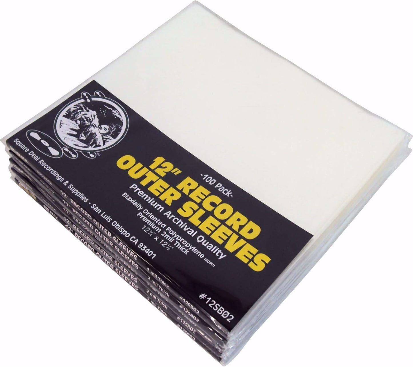 Premium 12in LP Record Outer Sleeves for Vinyl Albums Protection