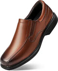 Men's Casual Slip-on Loafers Square Toe Dress Shoes - Comfortable