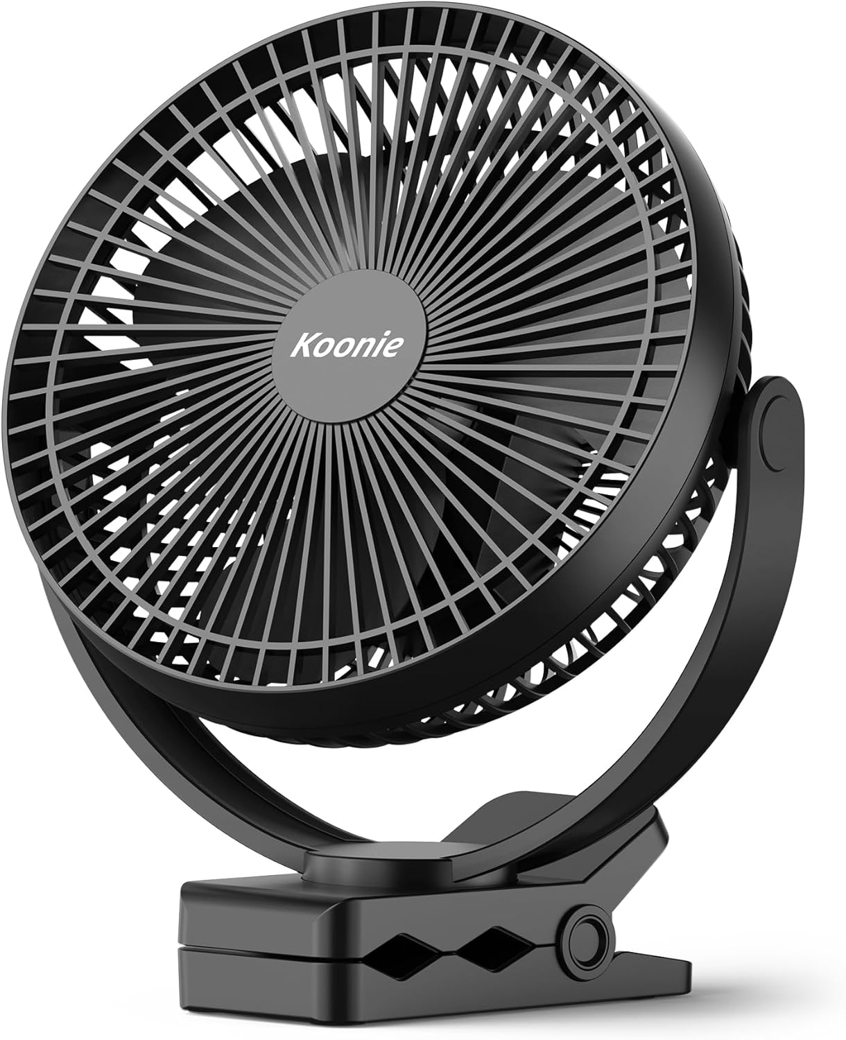 Koonie 10000mAh Clip on Fan - Rechargeable 8-Inch USB Fan
