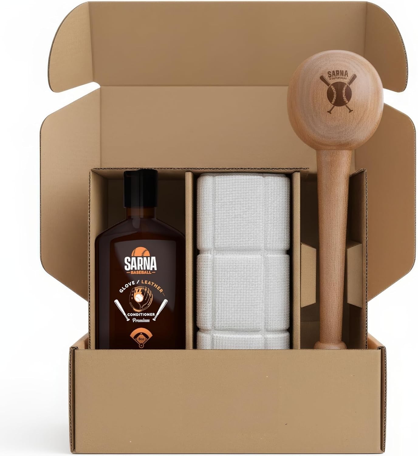 Glove Break in Kit for Baseball & Softball with Mallet & Conditioner