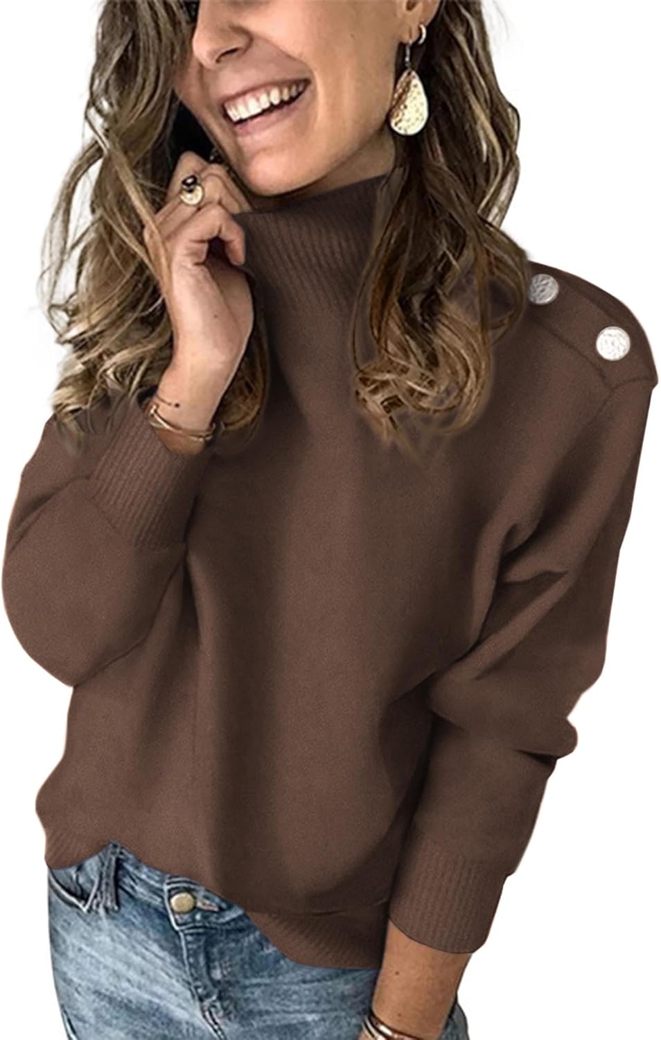 KIRUNDO Fall Sweaters for Women: Trendy Turtleneck Knit Style