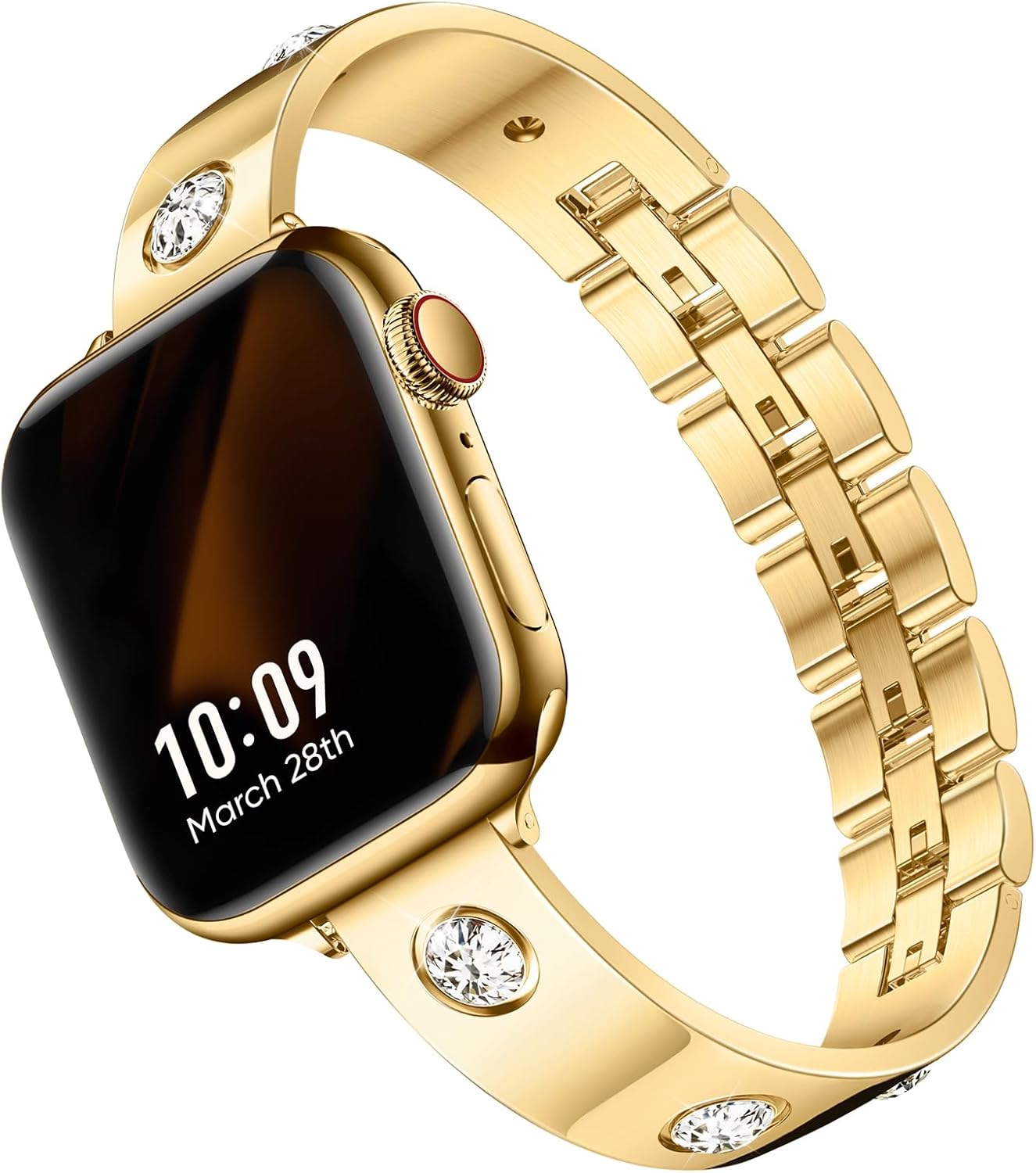 Missair Stainless Steel Apple Watch Band for Women - Dressy Style