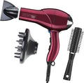 INFINITIPRO Hair Dryer with Diffuser and Brush - Salon Power