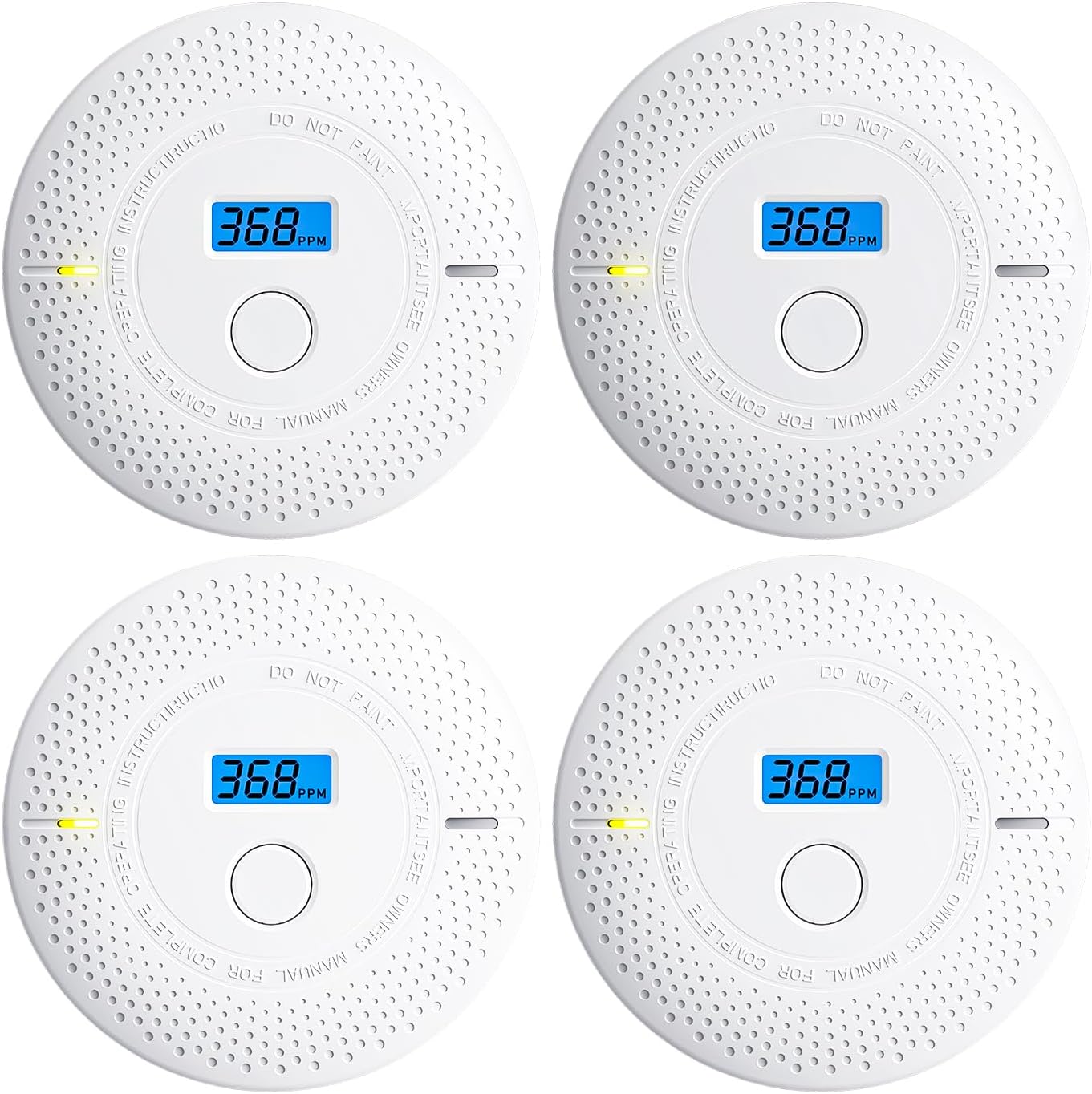 2 in 1 Smoke and Carbon Monoxide Detector with LED Indicators