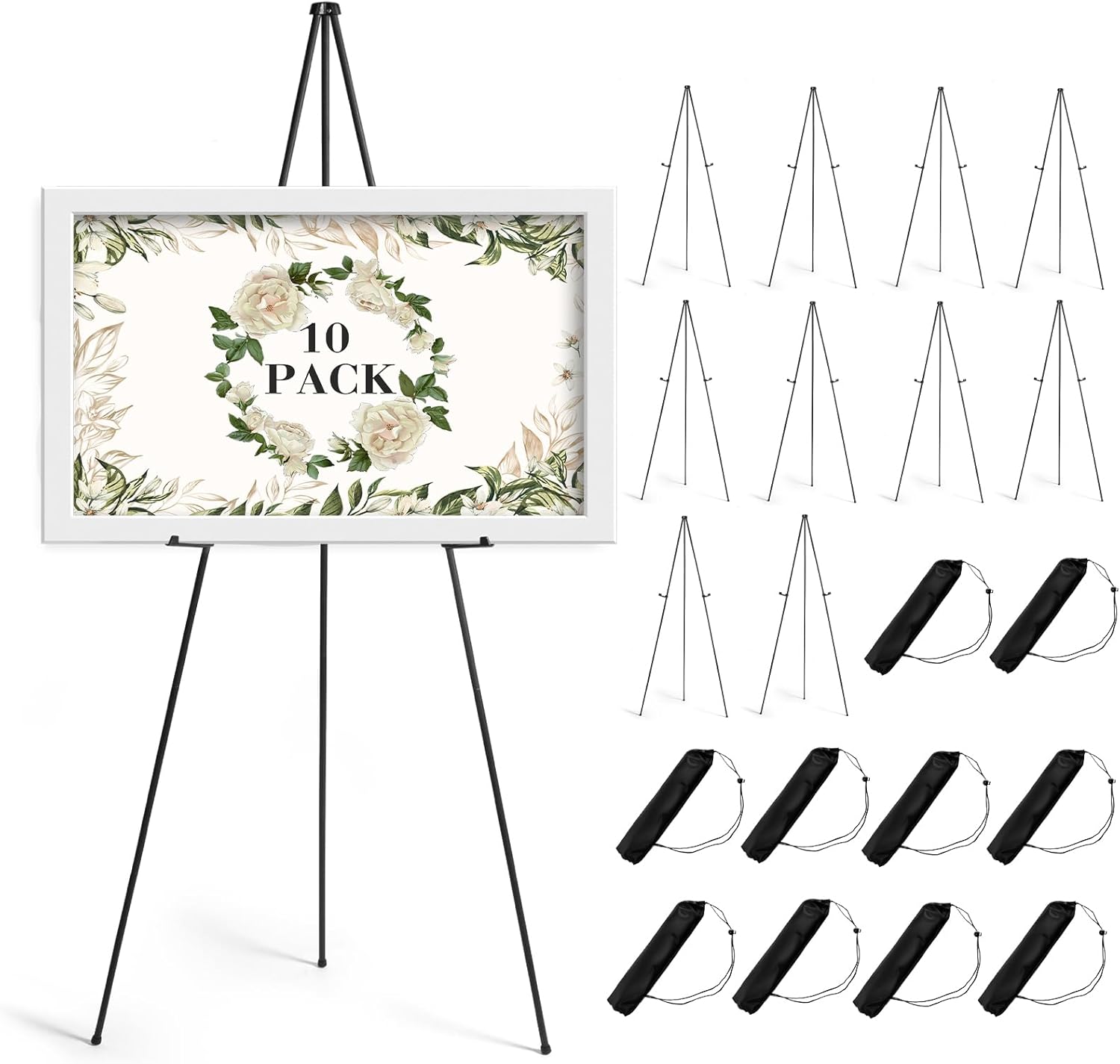 63in Portable Easel Stand for Sign Display and Painting Use