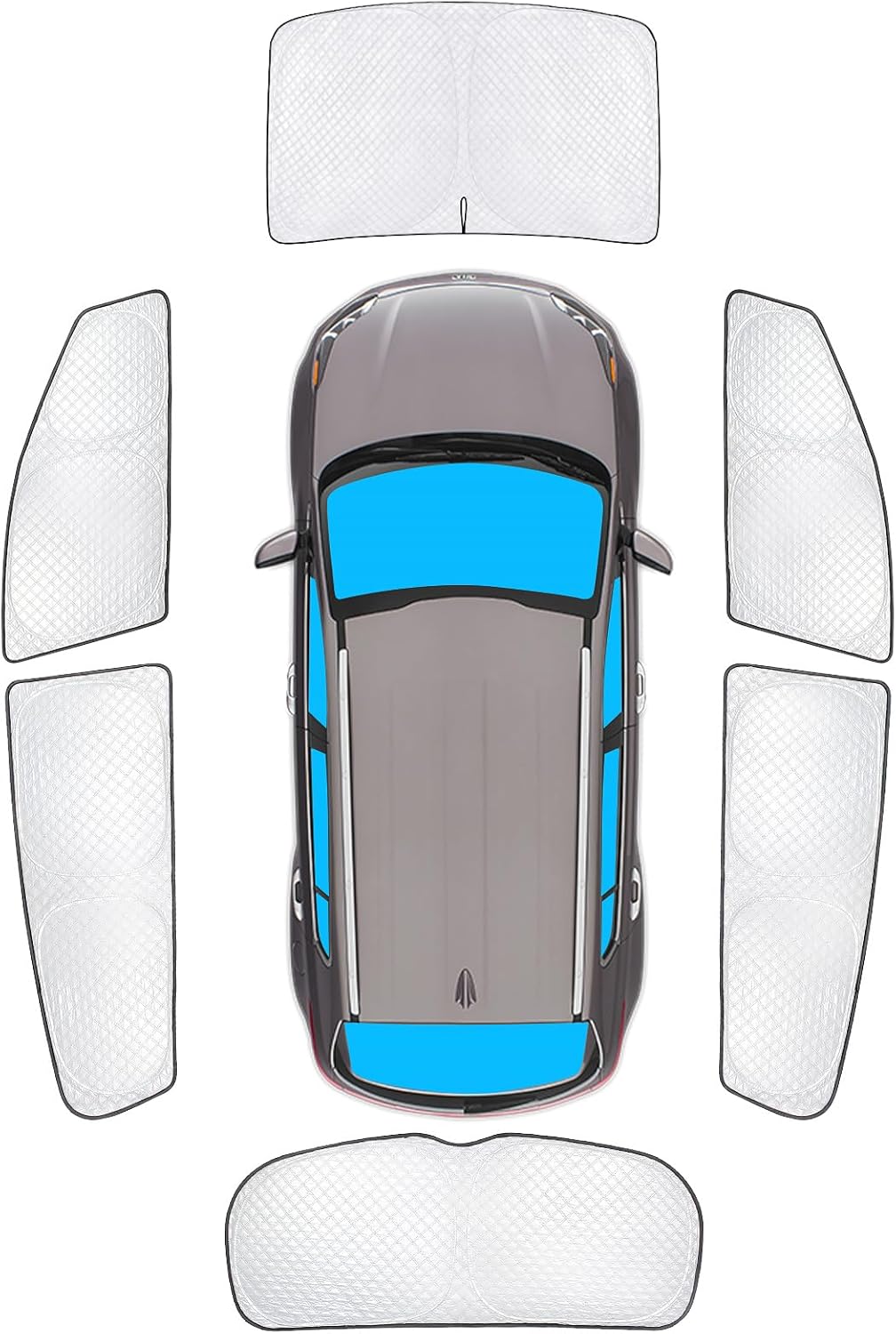 KMF 6pcs Full Window Sun Shades for KIA Sportage 2017-2022