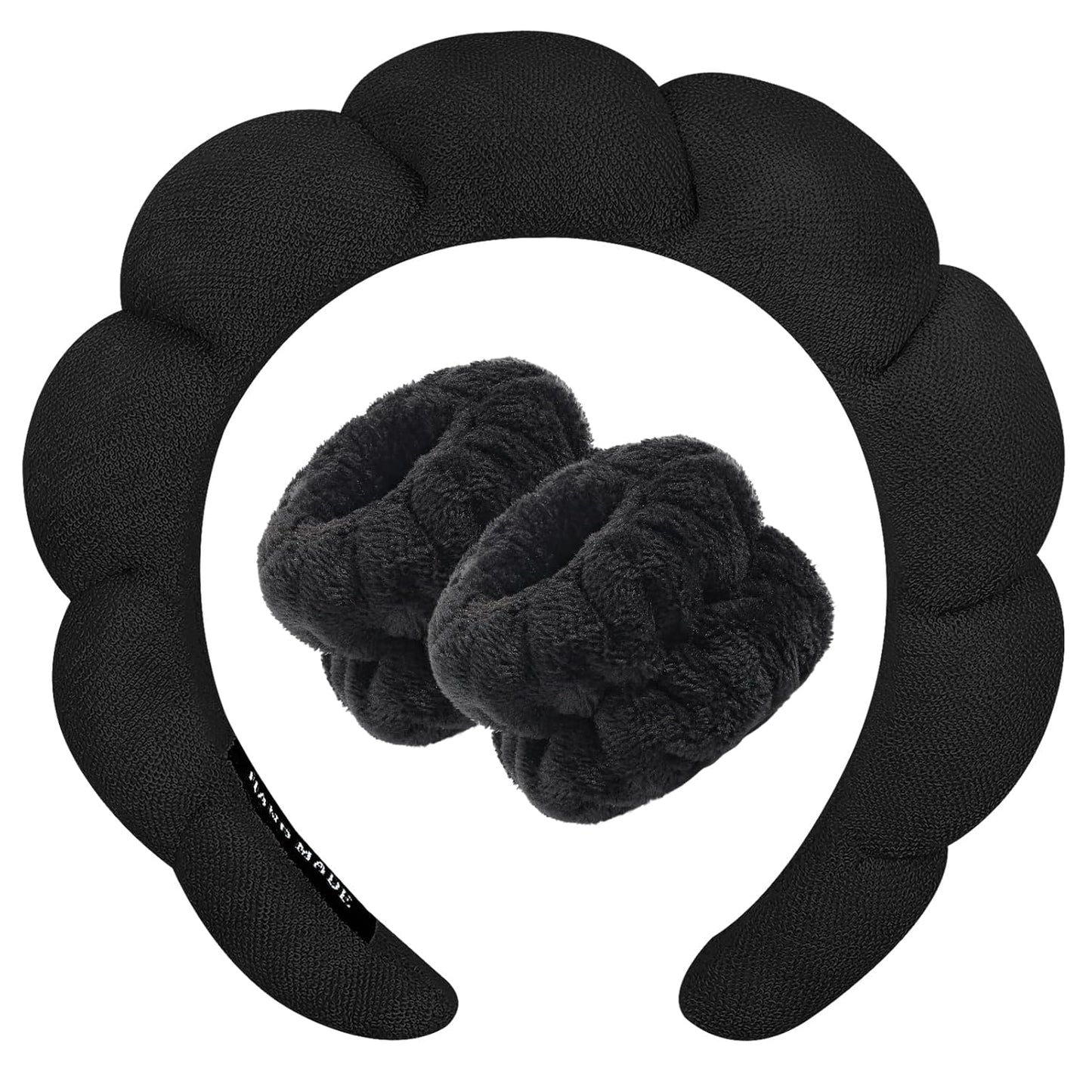 Zkptops Puffy Spa Headband - Soft & Non-Slip!