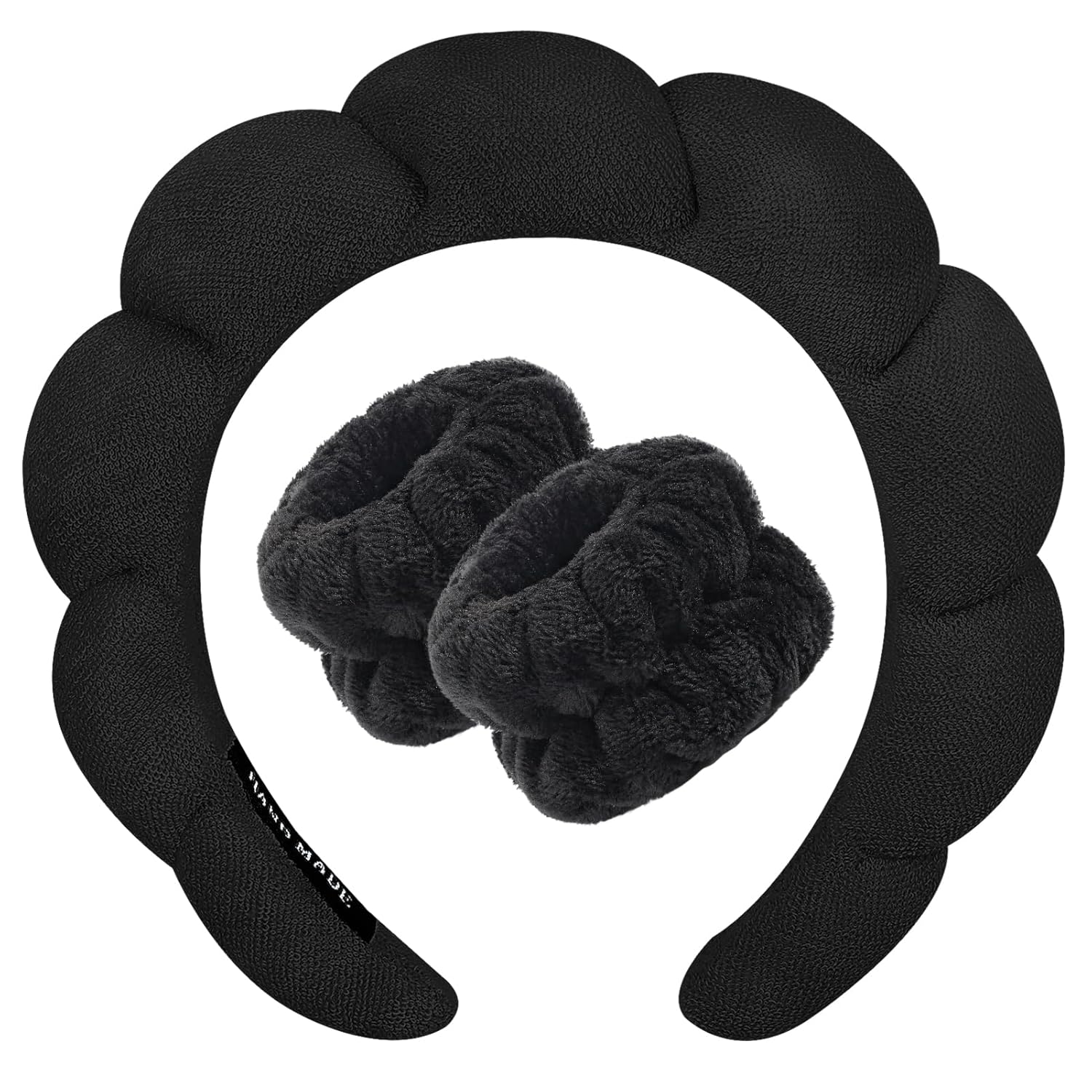 Zkptops Puffy Spa Headband - Soft & Non-Slip!