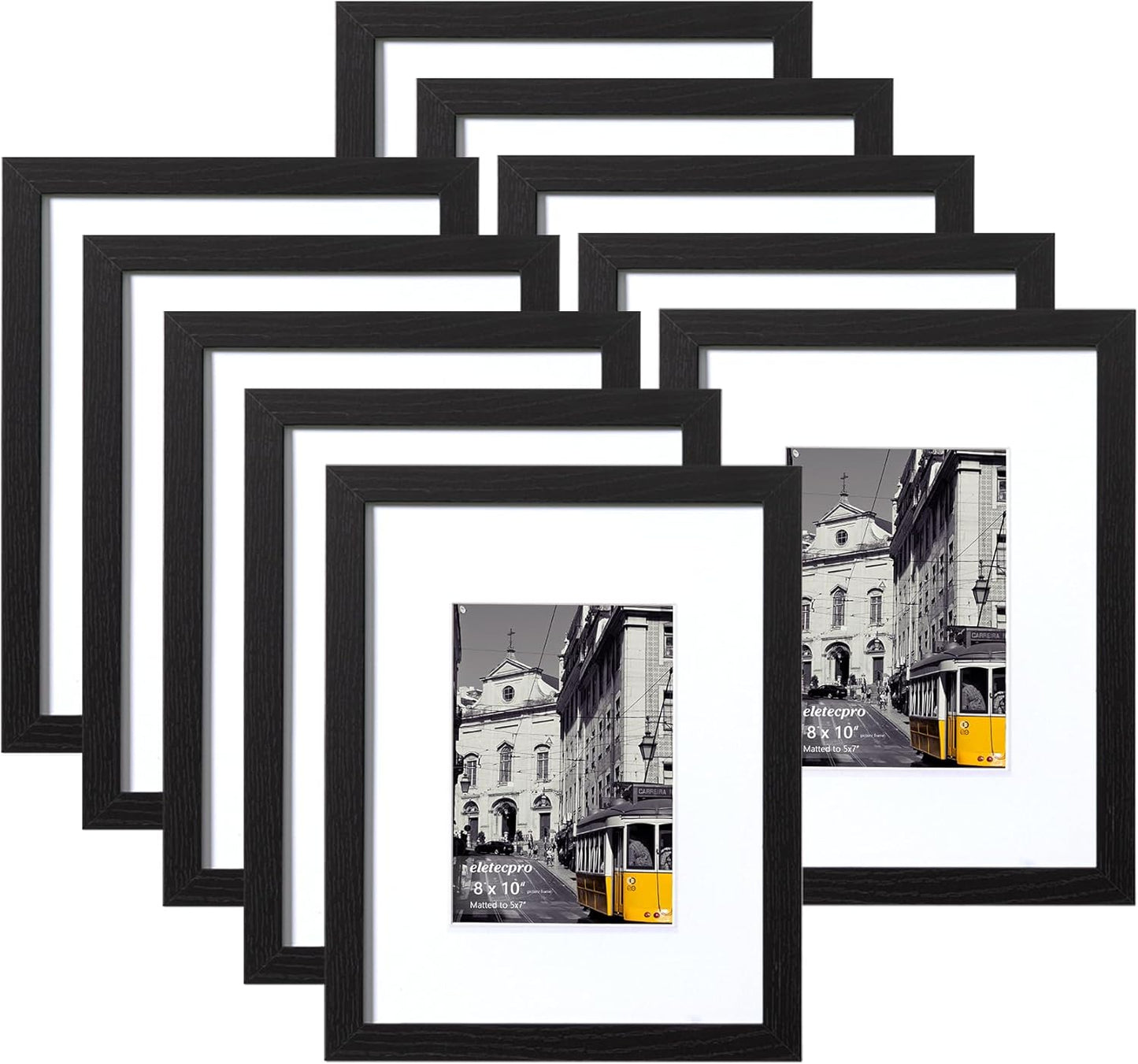 eletecpro 8x10 Picture Frames Set of 10 for Home Decor