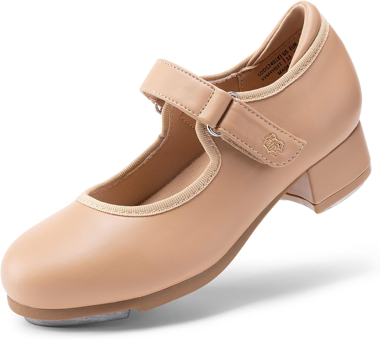 DREAM PAIRS Girls Tap Shoes with Easy Strap for Dance and Fun