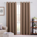 Blackout Curtains for Bedroom 52 x 84 in 2 Panels Set - Taupe Room