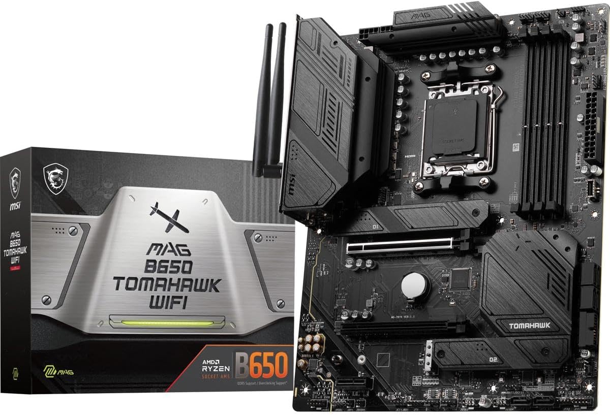 MSI MAG B650 Tomahawk WiFi Gaming Motherboard for AMD Ryzen