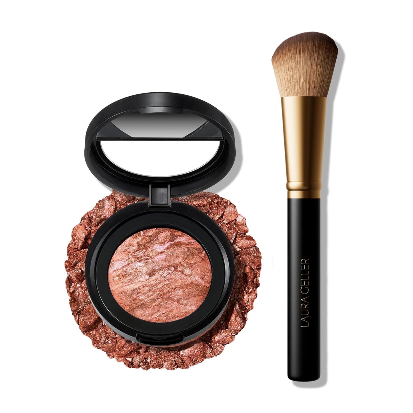Baked Blush-n-Brighten Marbleized Blush for Radiant Skin