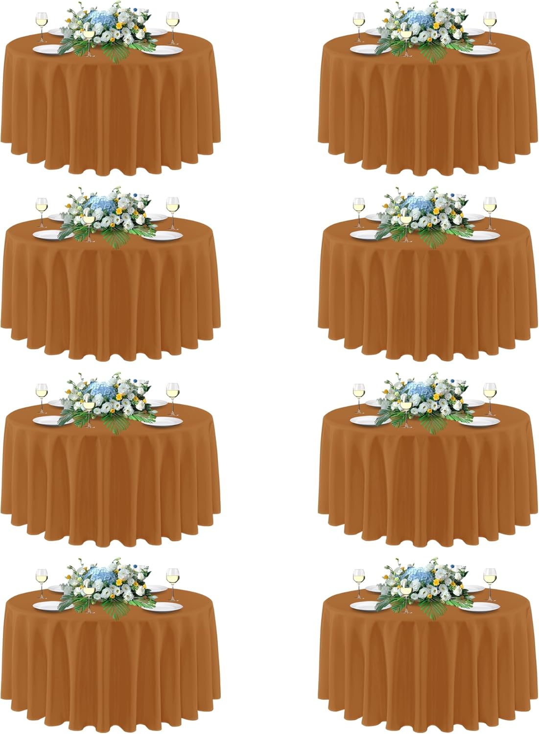 Sancua Thanksgiving Round Tablecloth 90 Inch Diameter for Events