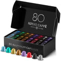 ROSSO CAFFE Espresso Coffee Pods Variety Pack - 8 Flavors