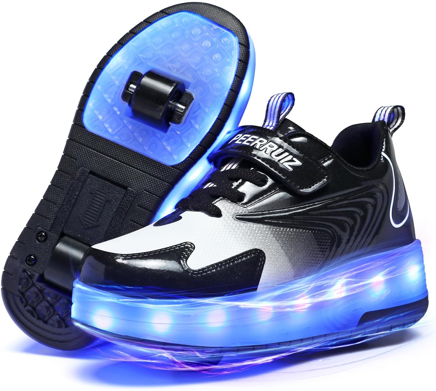 Kids Shoes with Wheels - 4 in 1 Light-Up Roller Sneakers