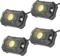 Rough Country Deluxe LED Rock Light Pods 4-Pack - Bright White