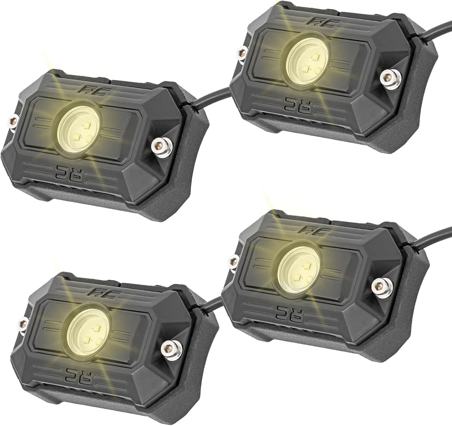 Rough Country Deluxe LED Rock Light Pods - Brighten Your Ride