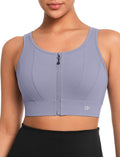 Yvette Front Closure Sports Bra for Women High Support Large Bust can