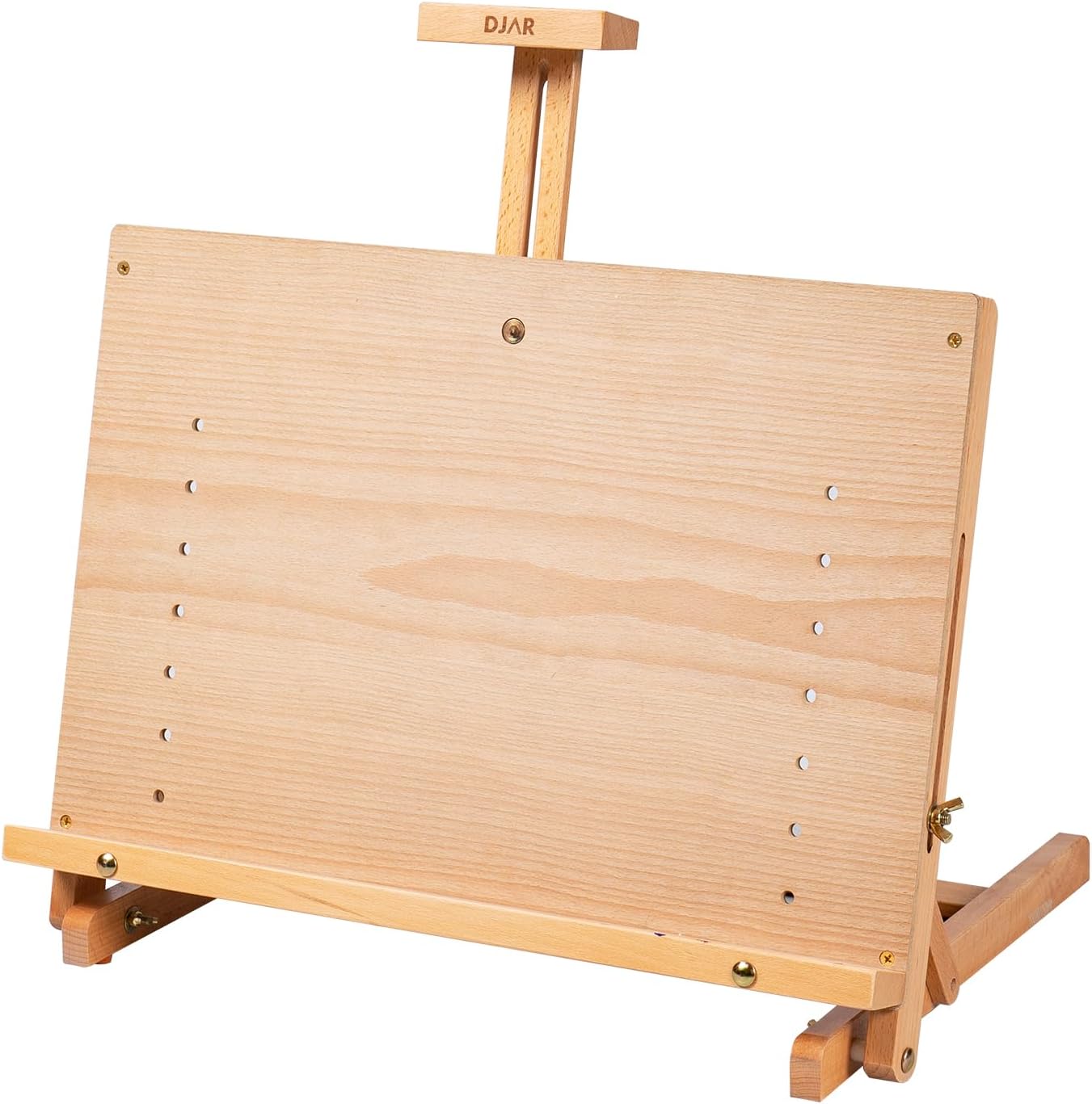 DJAR Adjustable Tabletop Easel for Artists & Beginners, Natural