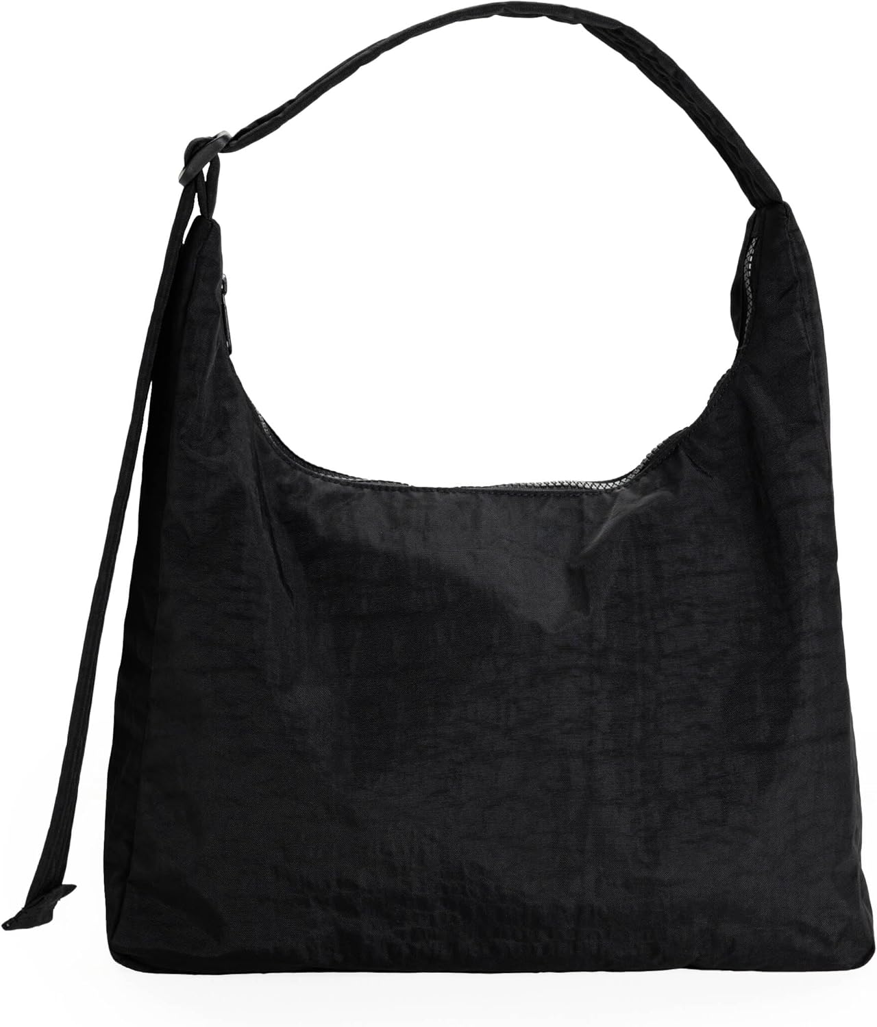 BAGGU Nylon Shoulder Bag with Key Leash and Carabiner Feature