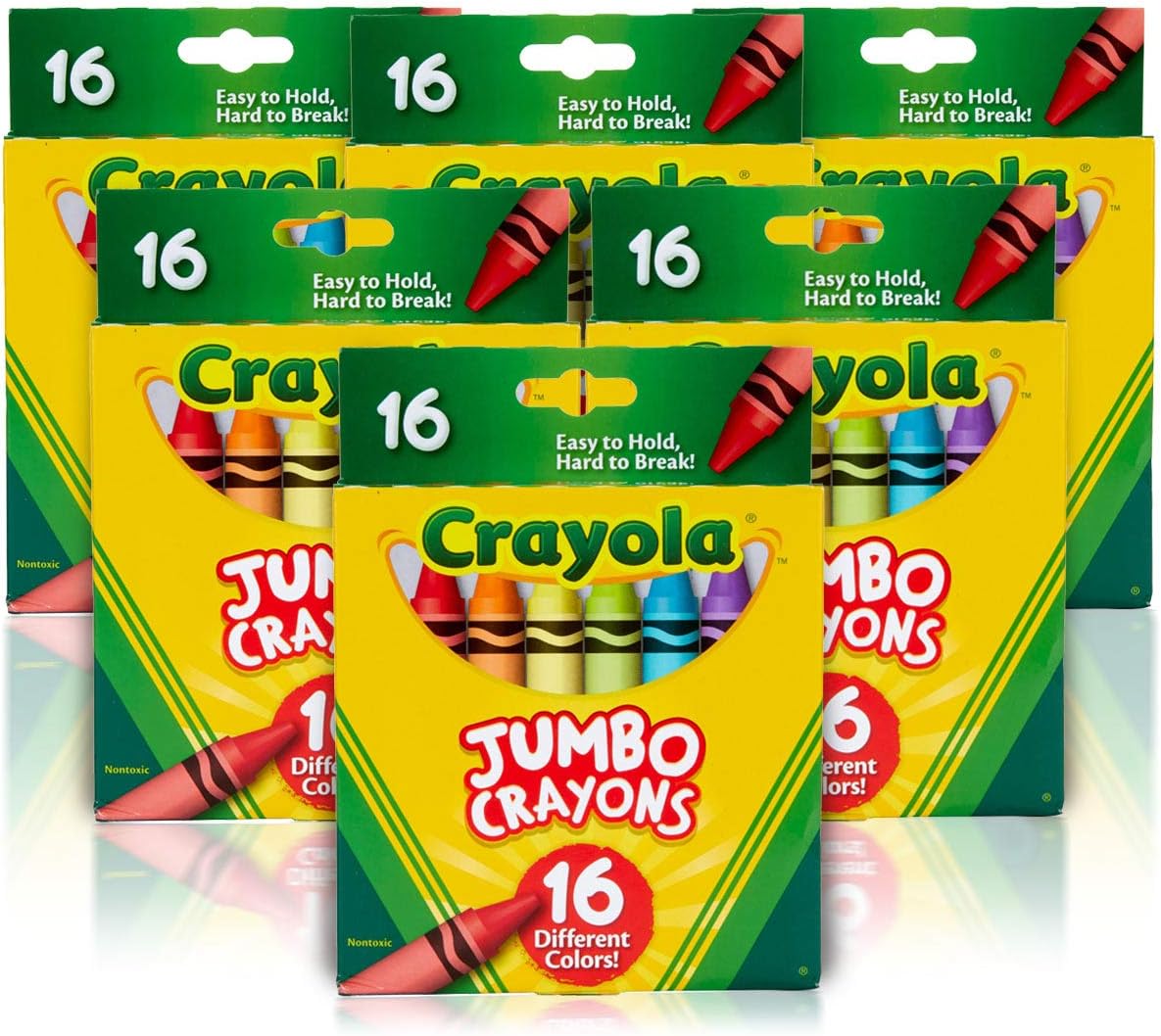 Crayola Jumbo Crayons Bulk for Toddlers & Kids - 6 Sets
