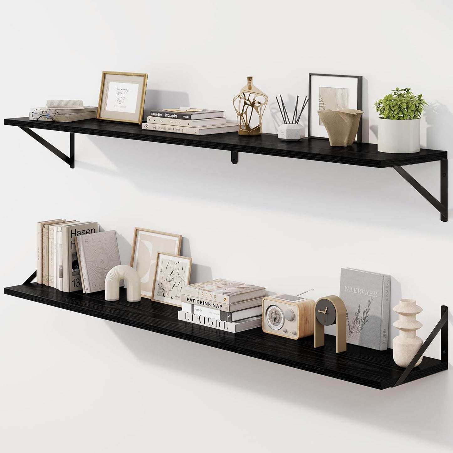 Deep Floating Shelves for Wall - Sturdy & Stylish Storage Solution