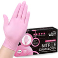 Pink Disposable Gloves Medical Exam Nitrile Gloves - Food Safe