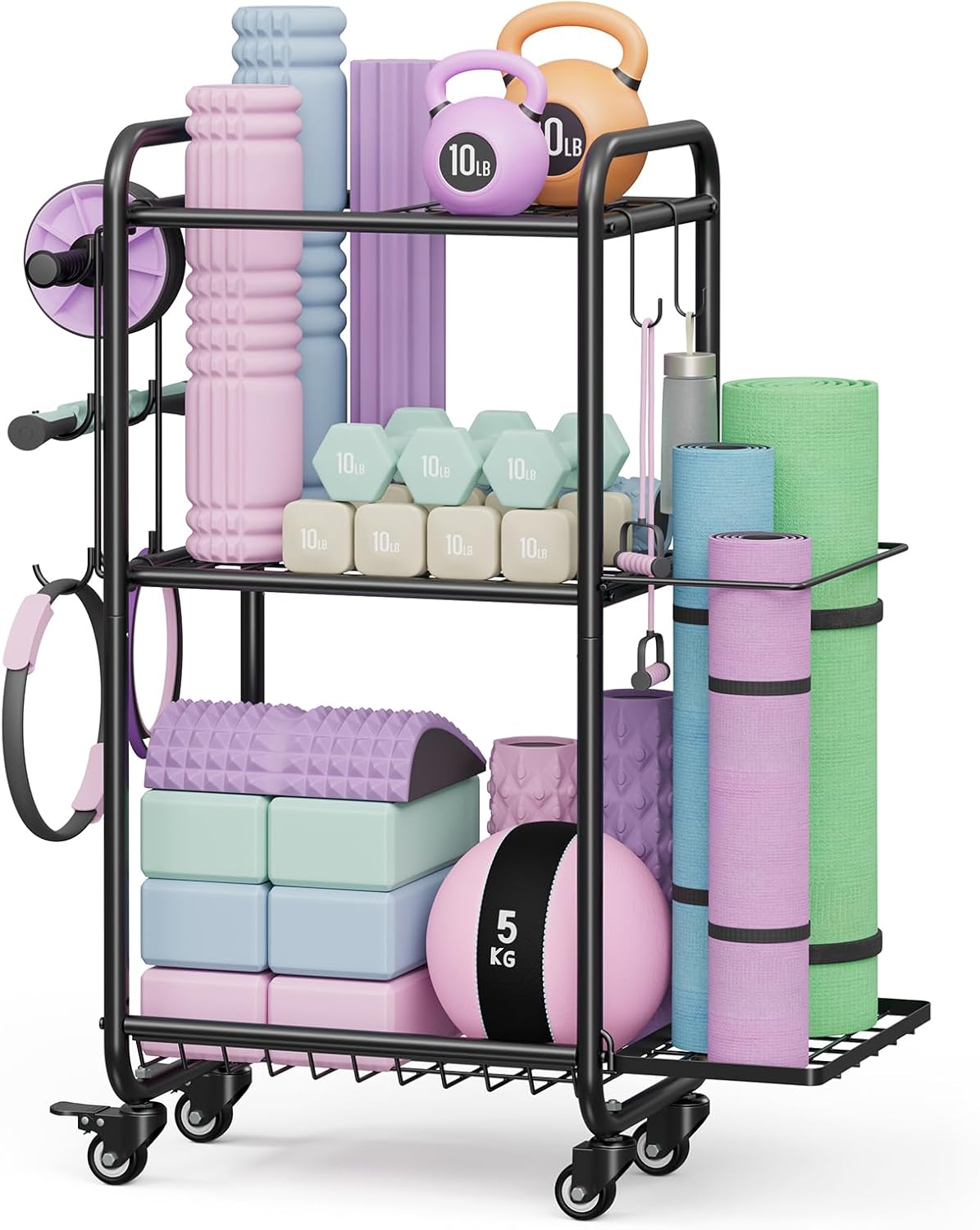 Jusgym All-in-One Weight Rack: Organize & Optimize