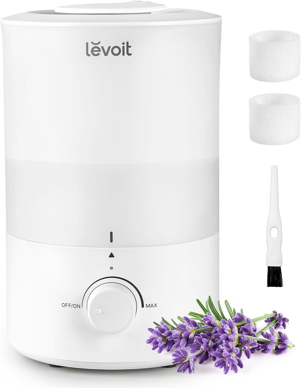 LEVOIT 3L Quiet Cool Mist Humidifier: Rapid 360 Ultrasonic Humidification