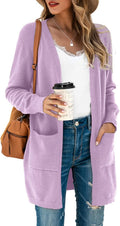 Women's Kimono Cardigan Long Sleeve Open Front - Soft Knit Duster