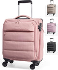 Underseat Carry on Luggage with Wheels - Lightweight Personal Suitcase