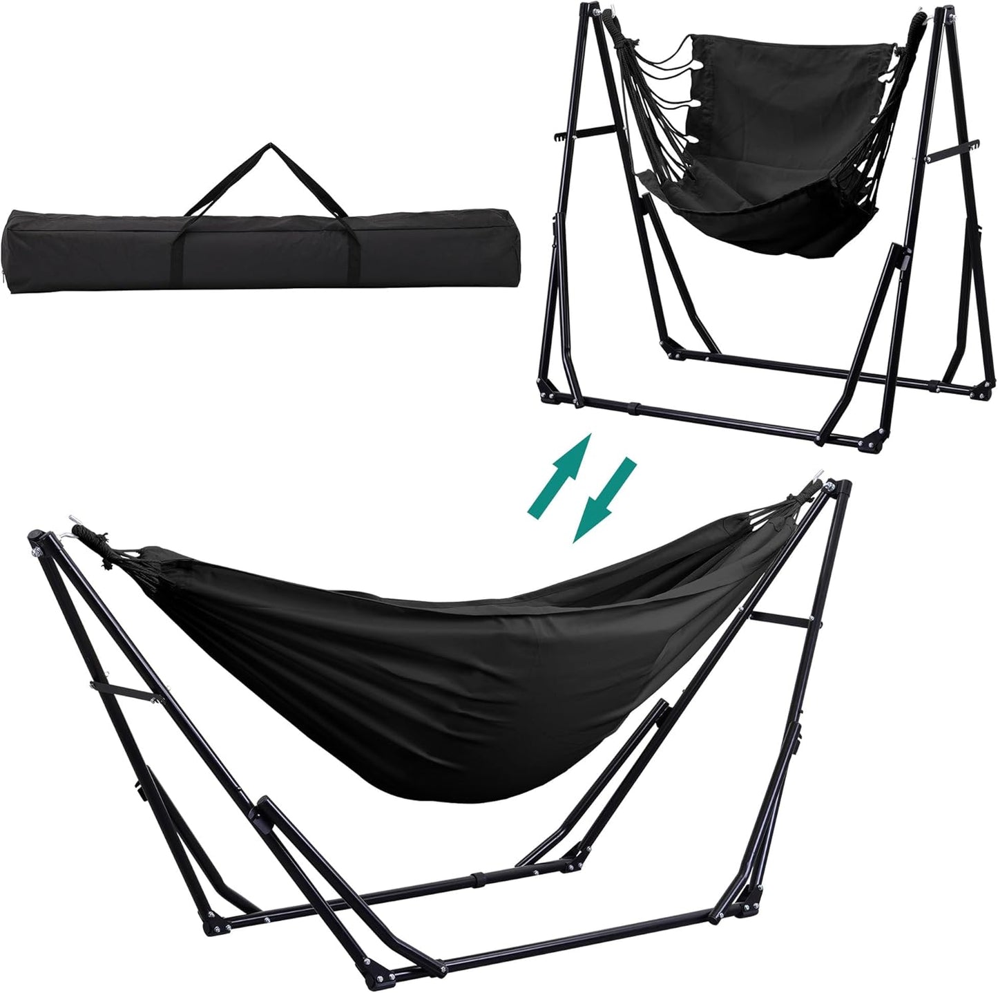 Ainfox Hammock with Foldable Stand for Outdoor Relaxation