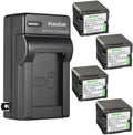 Kastar 4-Pack VW-VBG260 Battery and AC Wall Charger Replacement